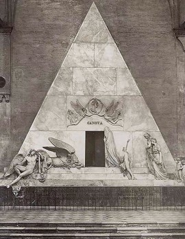 Naya Carlo 1816 1882 n. 073 Venezia Tomba A. Canova
